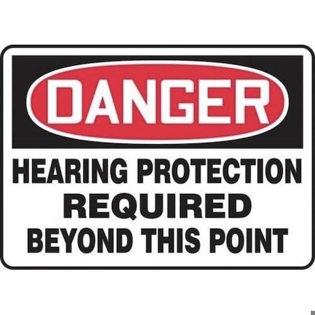 Accuform OSHA DANGER SAFETY SIGN HEARING MPPE109XV MPPE109XV